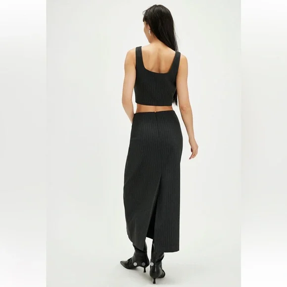 NWT Moon River Pinstripe Suit Skirt Size Small - Picture 2 of 11